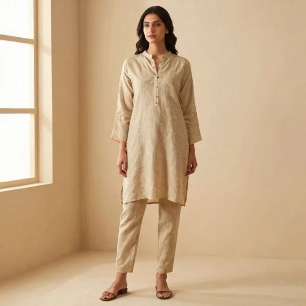 Beige Linen Co-ord