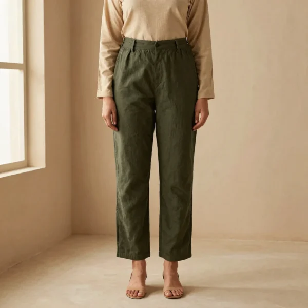 Olive Tailored Trousers